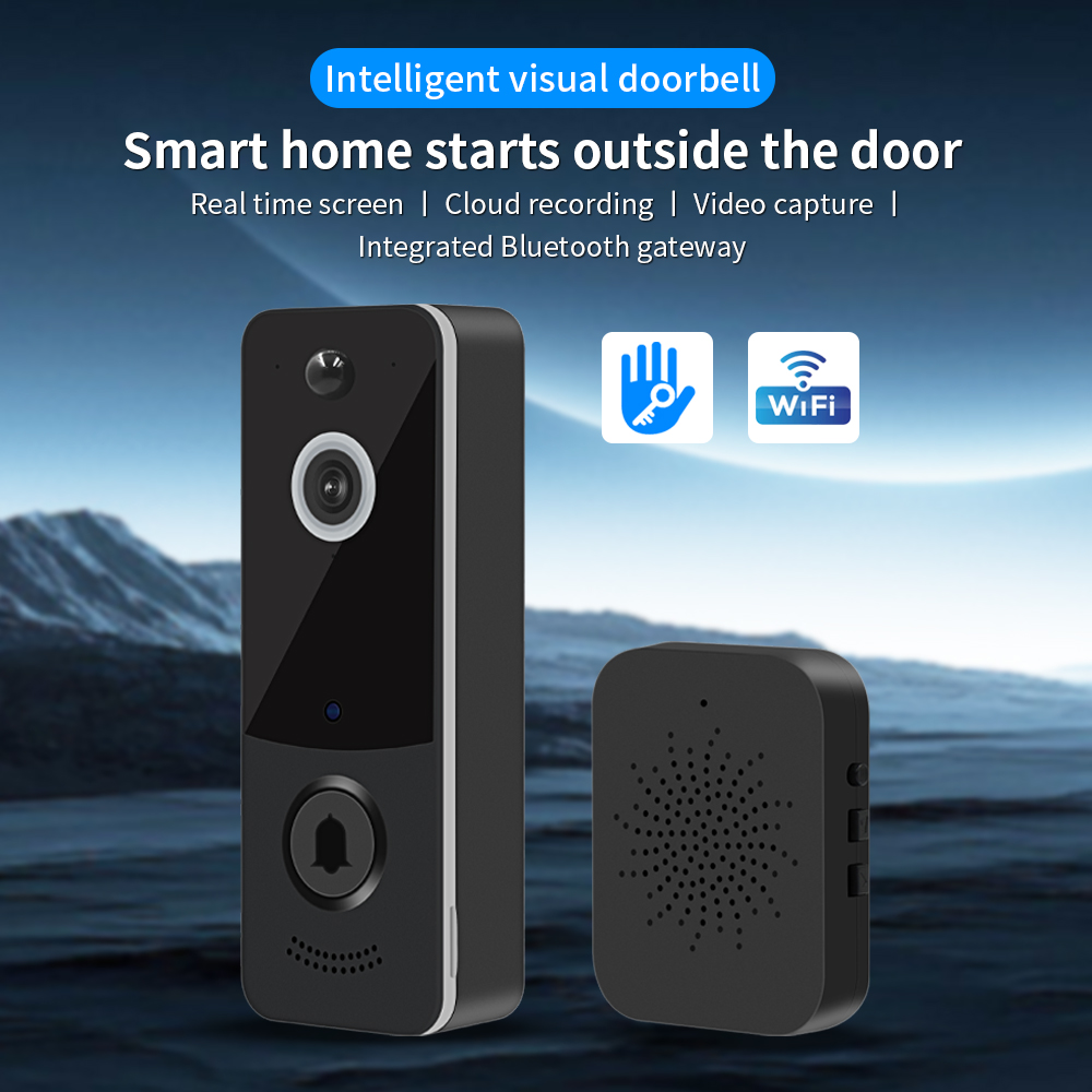 Home Security Tech - 1080P WIFI Görüntülü Kapı Zili TTLOCK