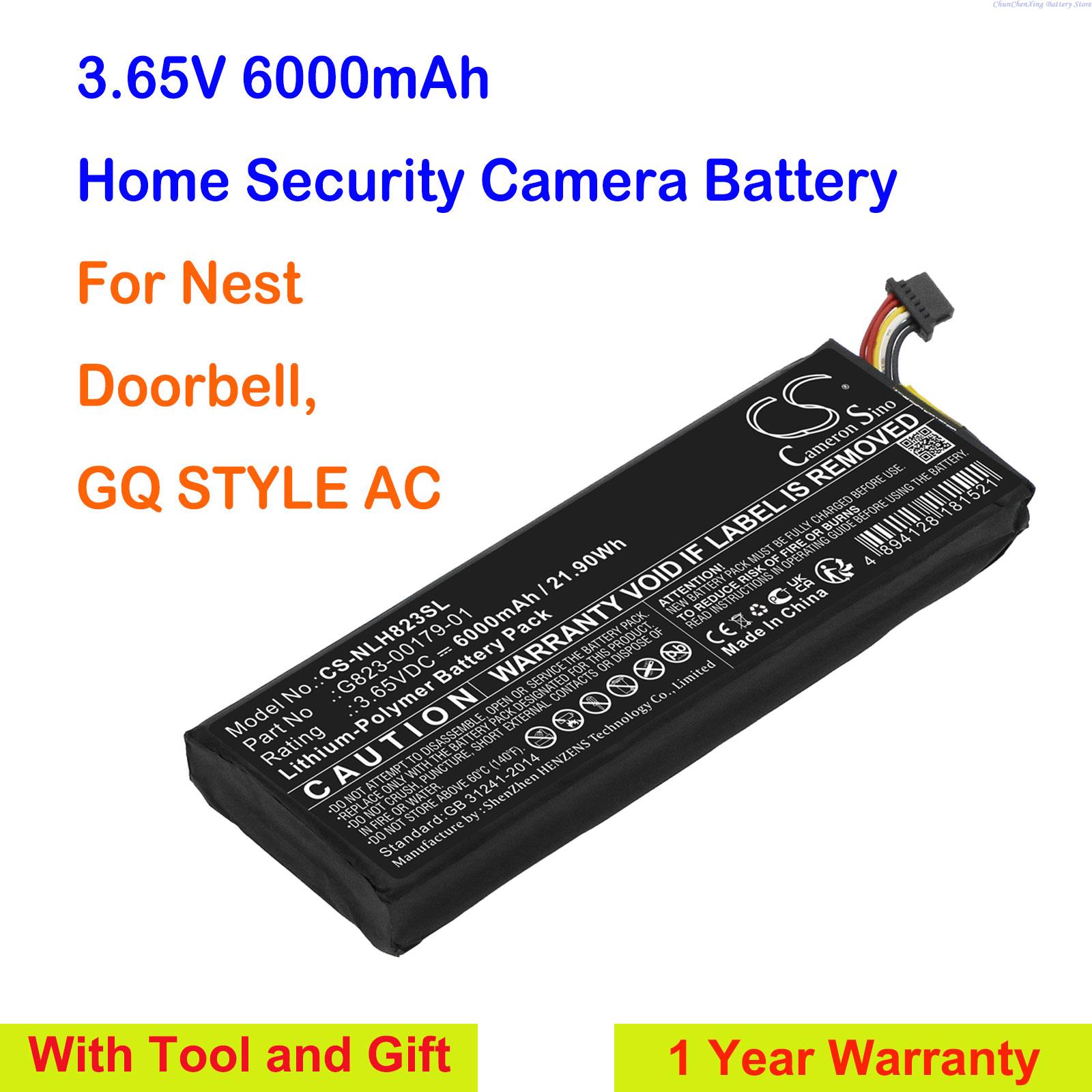 Home Security Doorbell Camera - Cameron Nest 6000mAh ev güvenlik kamerası