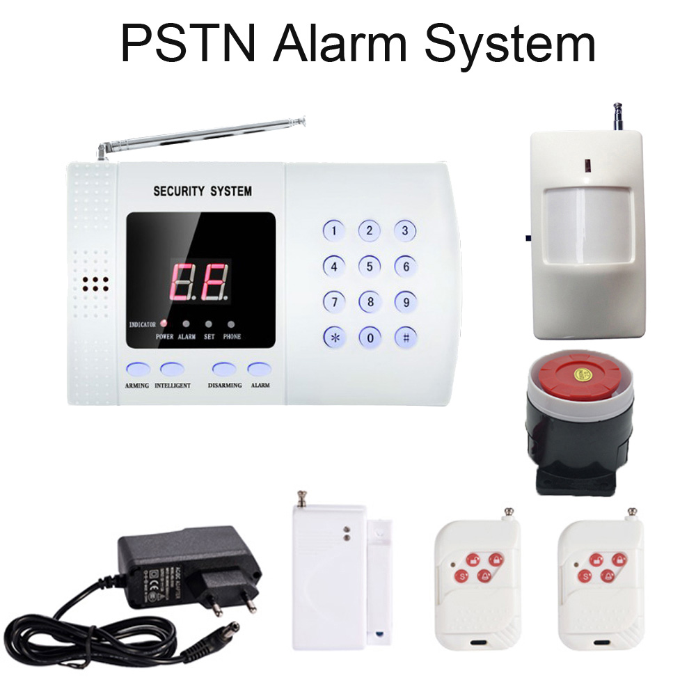 Home Security Zones - 1 takım ev güvenlik PSTN Alarm