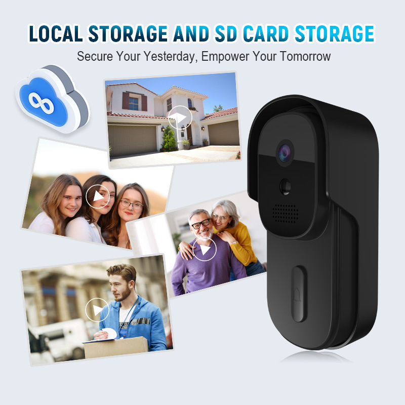 Home Security Doorbell Camera - Tuya Görüntülü Kapı Zili 2MP Su