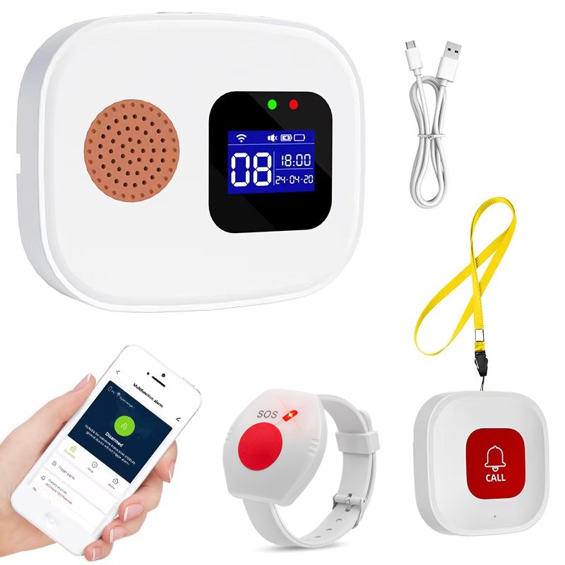 Home Security With Monitoring - Yaşlılar için Acil Durum Çağrı Butonu,