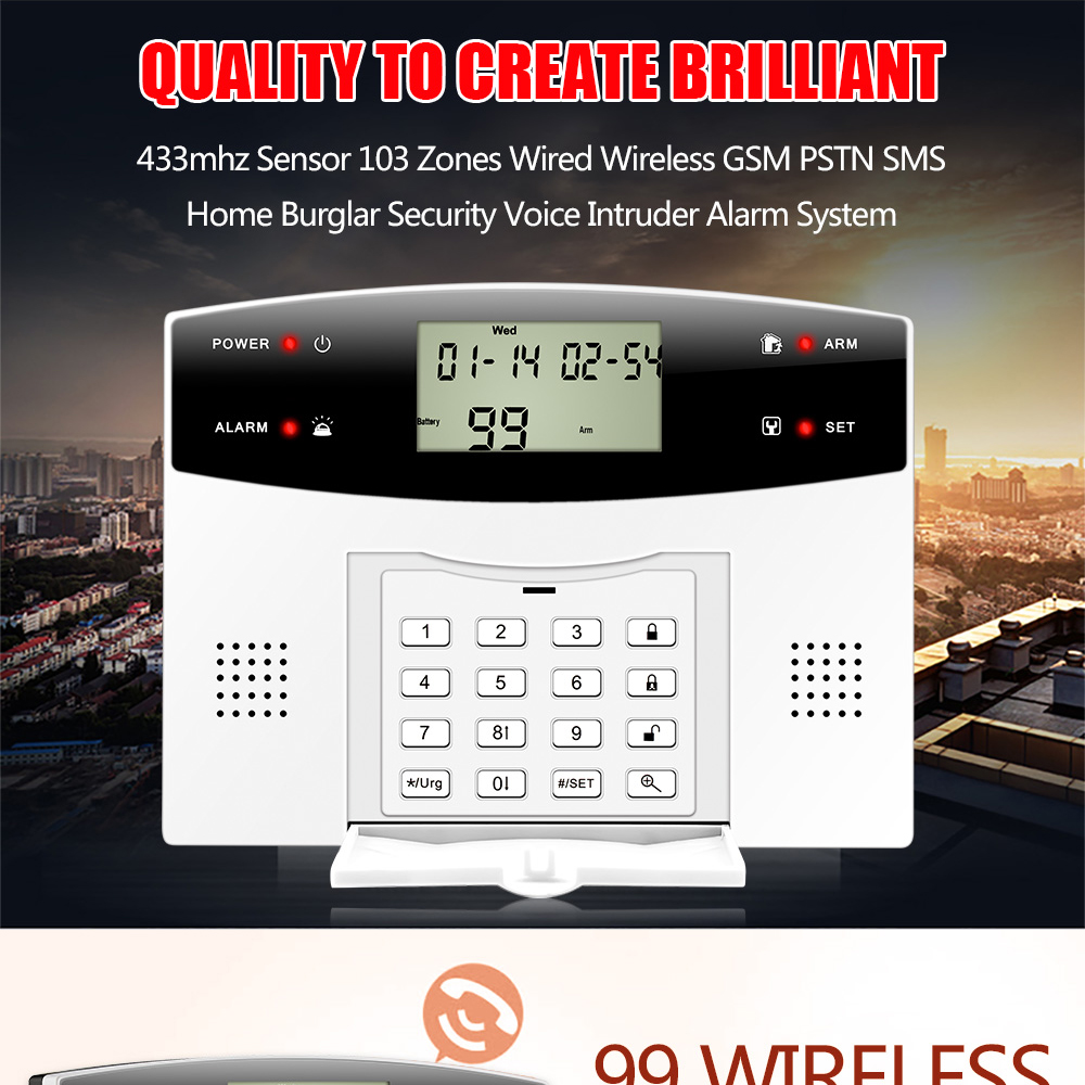 Home Security Zones - 1 takım ev güvenliği 2G GSM