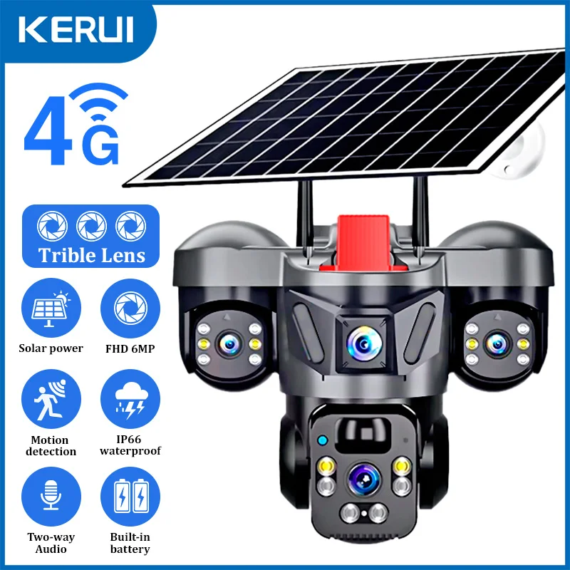 Home Security Tech - KERUI V380 Pro Açık PTZ 6MP