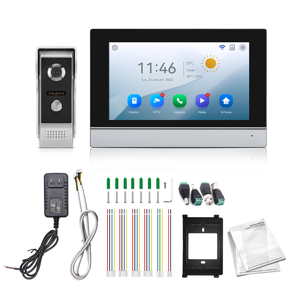 Home Security Tech - 7 inç IPS Ekran 2MP Tuya