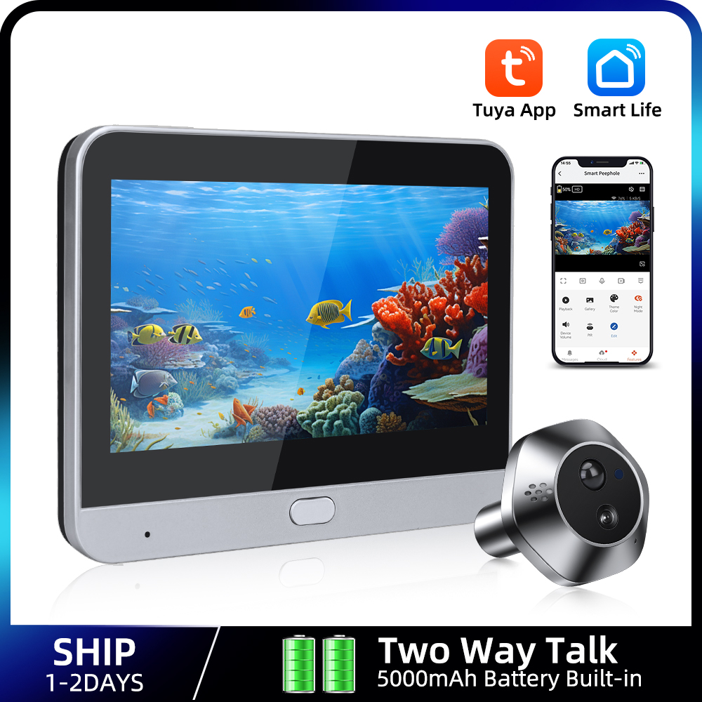 Home Security Tech - 1080P WiFi Peephole Tuya Akıllı Peephole