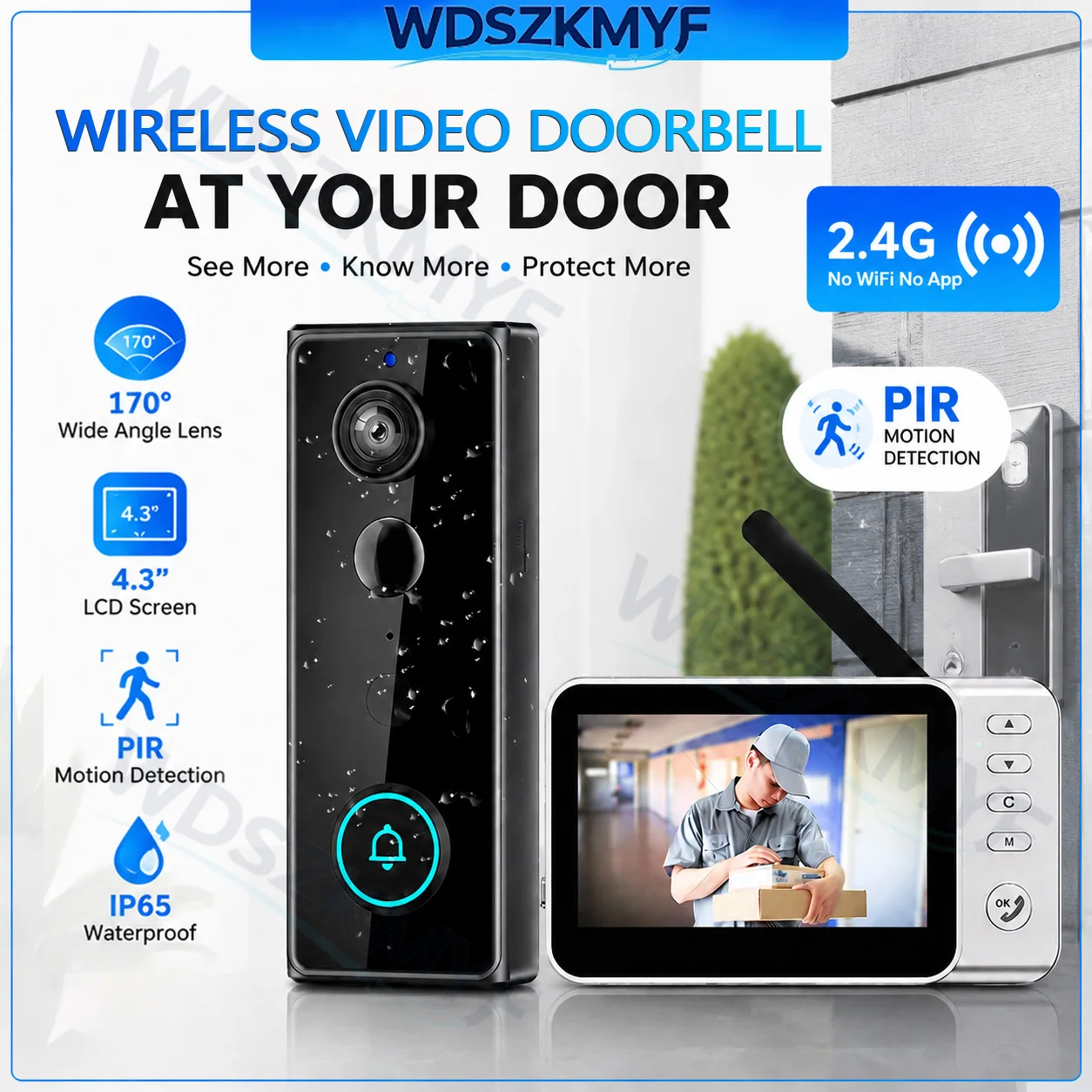 Home Security Doorbell Camera - Yeni Su Geçirmez Kablosuz Kapı Zili