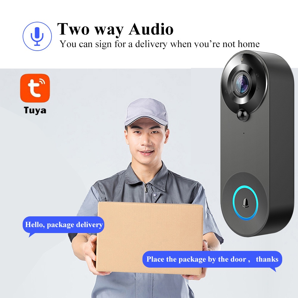 Tuya 1080P kablosuz WIFI kapı  - Home Security Tech incelemesi ve fiyatı