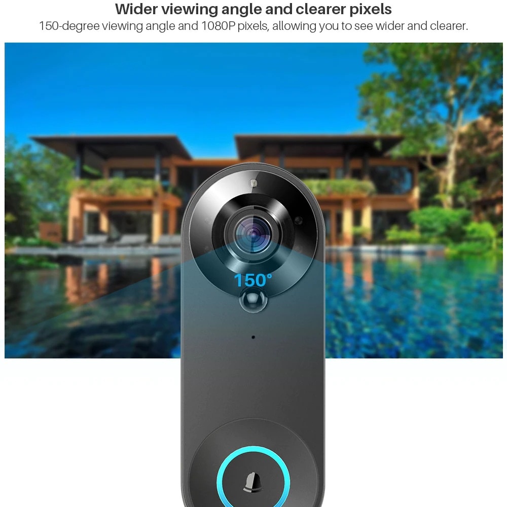 Tuya 1080P kablosuz WIFI kapı  - Home Security Tech incelemesi ve fiyatı