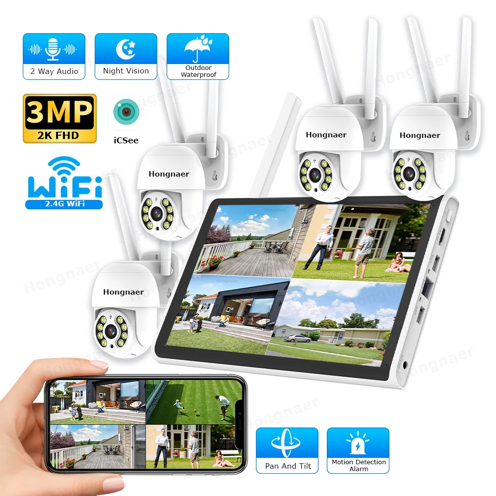 2026 Hongnaer 3MP 4 Kanallı Wi - Home Security With Camera incelemesi ve fiyatı