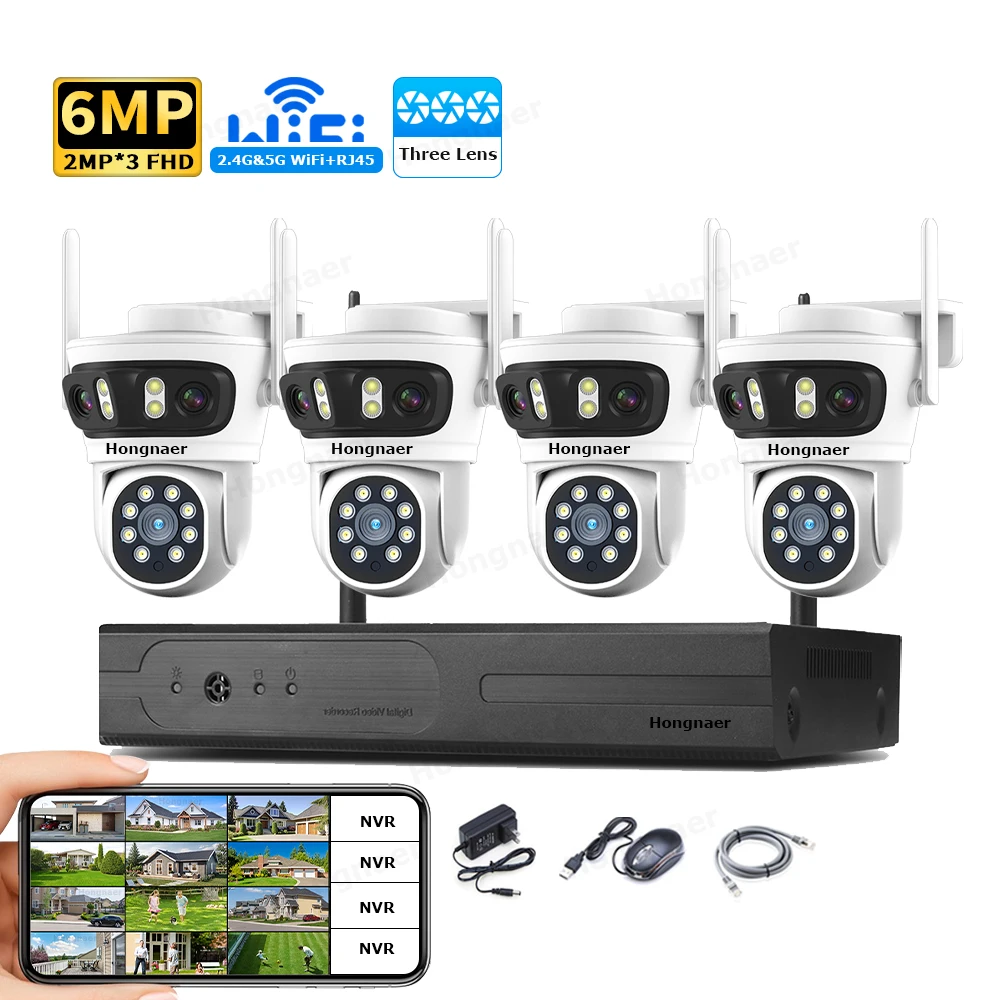 2026 Hongnaer 6MP 4 Kanallı 3  - Home Security With Camera incelemesi ve fiyatı