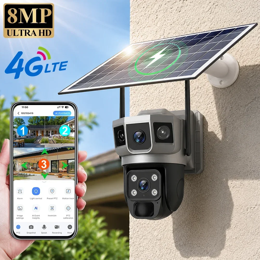 V380 4K 3 Ekranlı 4G Kamera Gü - Home Security Tech incelemesi ve fiyatı