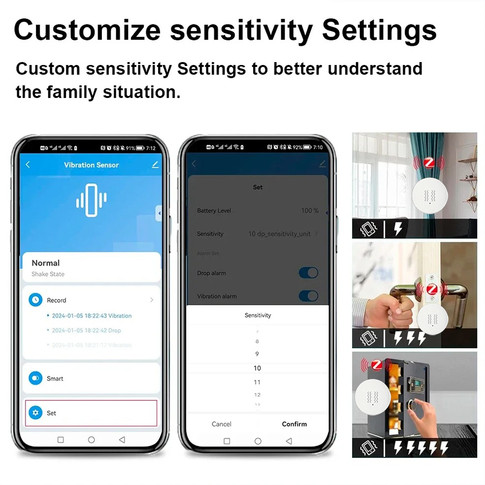 Tuya ZigBee Akıllı Titreşim ve - Home Security With Monitoring incelemesi ve fiyatı