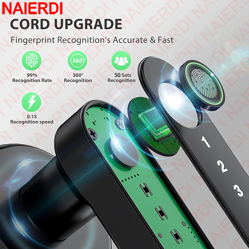 NAIERDI Akıllı Parmak İzi Kapı - Home Security For Apartments incelemesi ve fiyatı