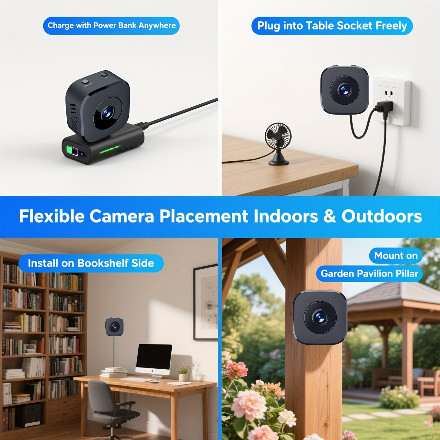 1080P HD Mini WiFi Kamera Kapa - Home Security With Monitoring incelemesi ve fiyatı
