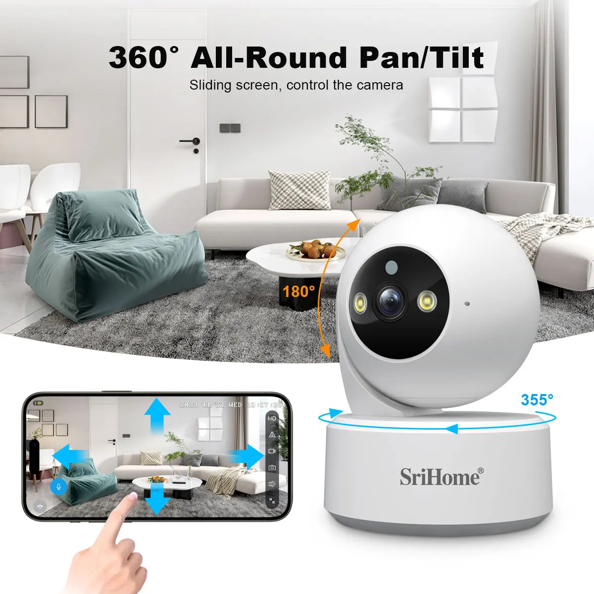 Srihome 5G WiFi Akıllı IP HD K - Home Security Product incelemesi ve fiyatı