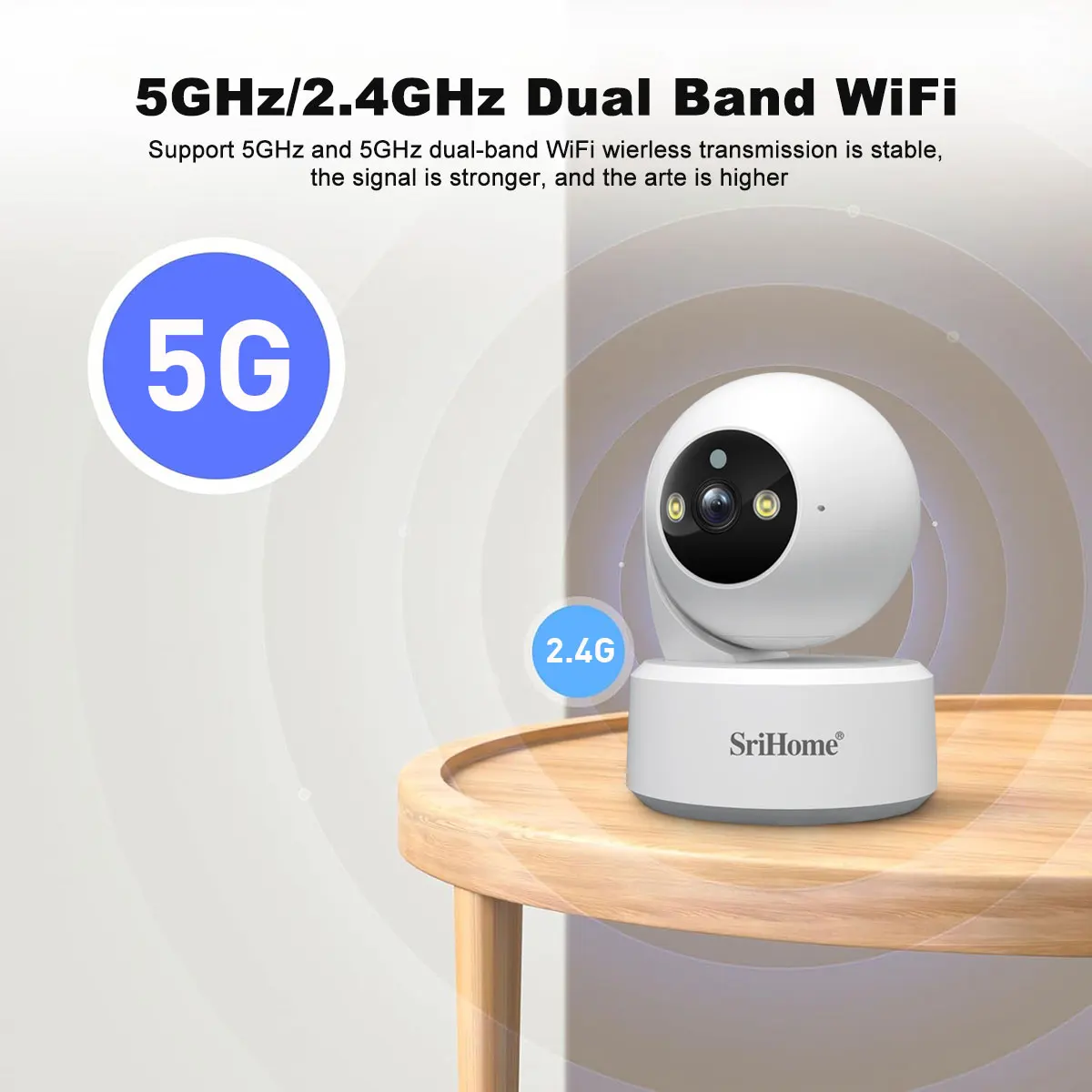 Srihome 5G WiFi Akıllı IP HD K - Home Security Product incelemesi ve fiyatı