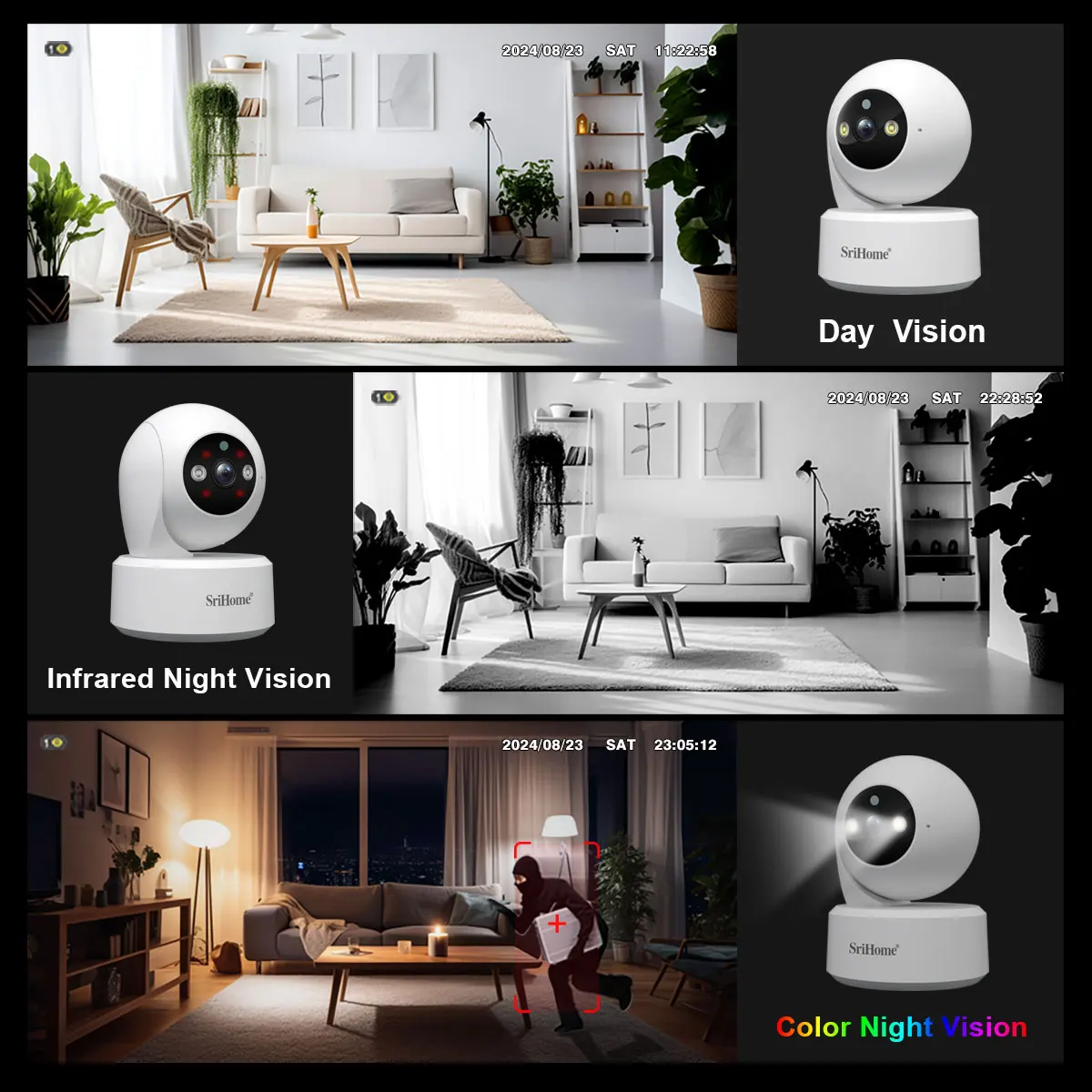 Srihome 5G WiFi Akıllı IP HD K - Home Security Product incelemesi ve fiyatı
