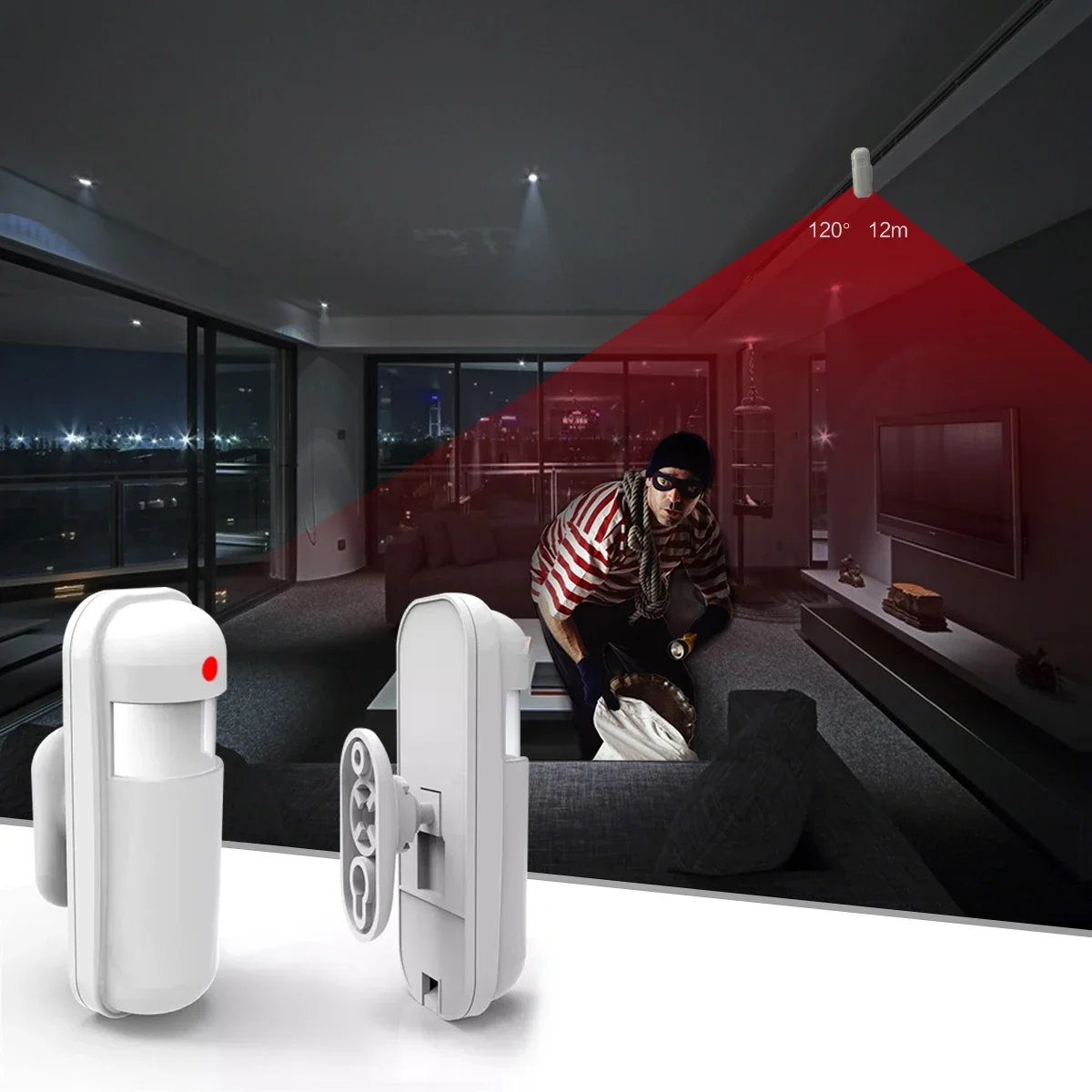 433 MHz Hareket Sensörü Kablos - Home Security Ultimate incelemesi ve fiyatı