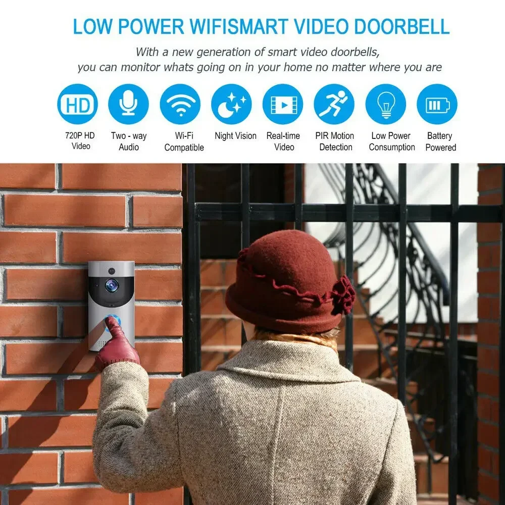 720P HD Akıllı Ev Kablosuz WIF - Home Security Doorbell Camera incelemesi ve fiyatı
