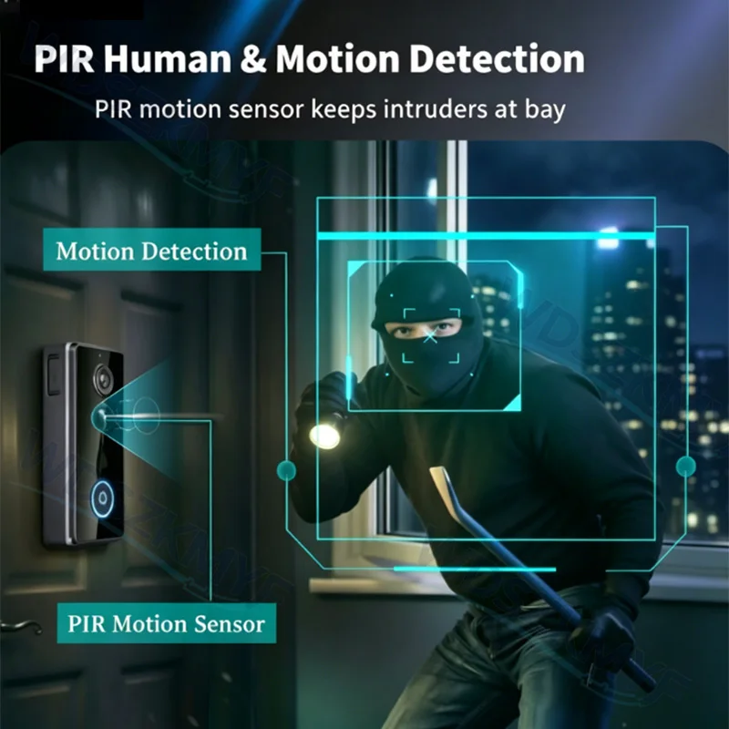 Yeni Su Geçirmez Kablosuz Kapı - Home Security Doorbell Camera incelemesi ve fiyatı