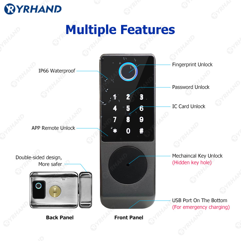 Tuya akıllı kilit su geçirmez  - Home Security Brand incelemesi ve fiyatı